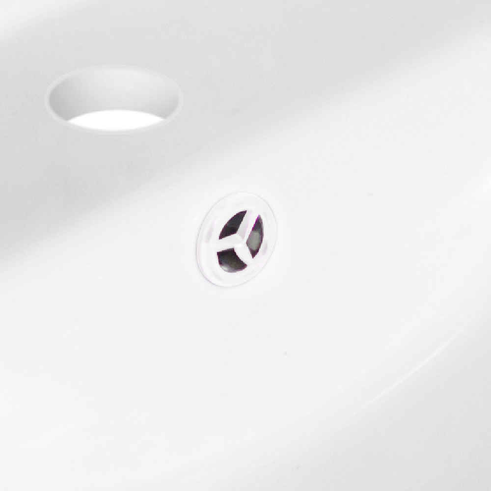 21-in. W 3H8-in. Ceramic Top Set In White Color - Overflow Drain Incl.