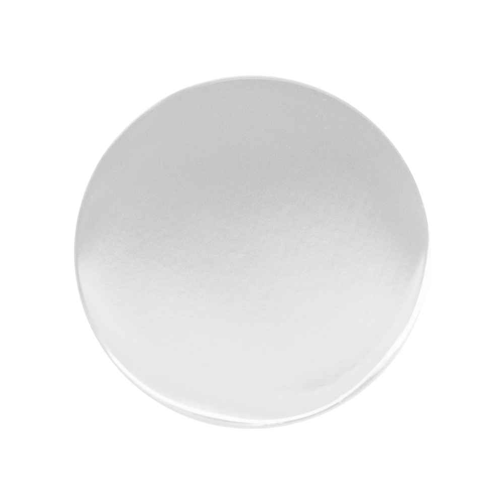 1-in. x 1-in. Stainless Steel Cabinet Knob In White