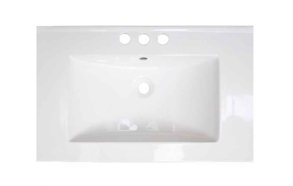 21-in. W 3H8-in. Ceramic Top Set In White Color