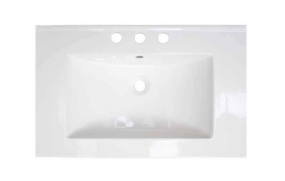 25-in. W 3H8-in. Ceramic Top Set In White Color
