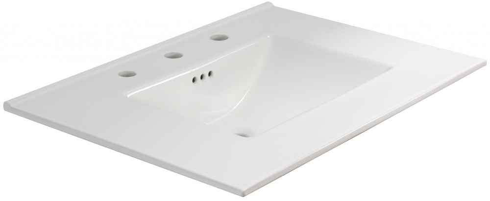 30.75-in. W 3H8-in. Ceramic Top Set In White Color