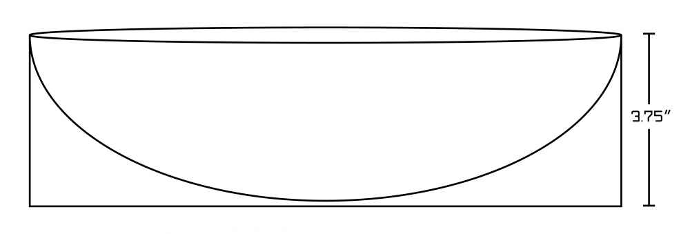 13.75-in. x 14-in. Rectangle Bathroom Vessel Sink Set White Enamel Glaze
