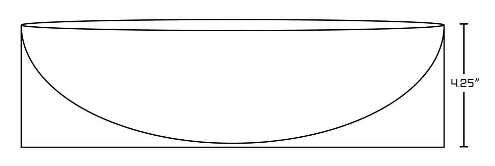 19.5-in. x 16-in. Rectangle Bathroom Vessel Sink Set White Enamel Glaze