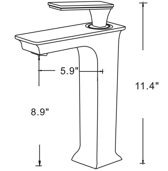 16-in. W Round Bathroom Undermount Sink Set In Biscuit - Chrome Hardware