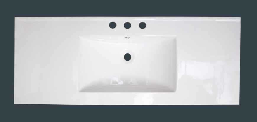 39.75-in. W 3H8-in. Ceramic Top Set In White Color