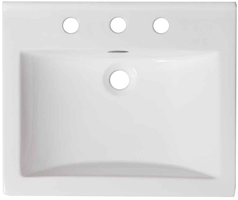 21-in. W 3H8-in. Ceramic Top Set In White Color