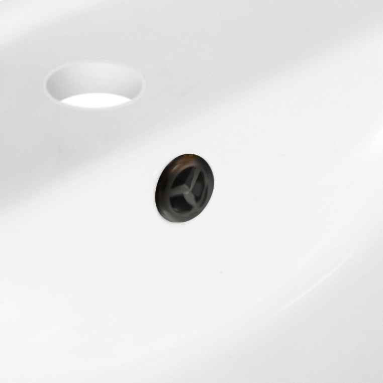 48-in. W 1 Hole Ceramic Top Set In White Color