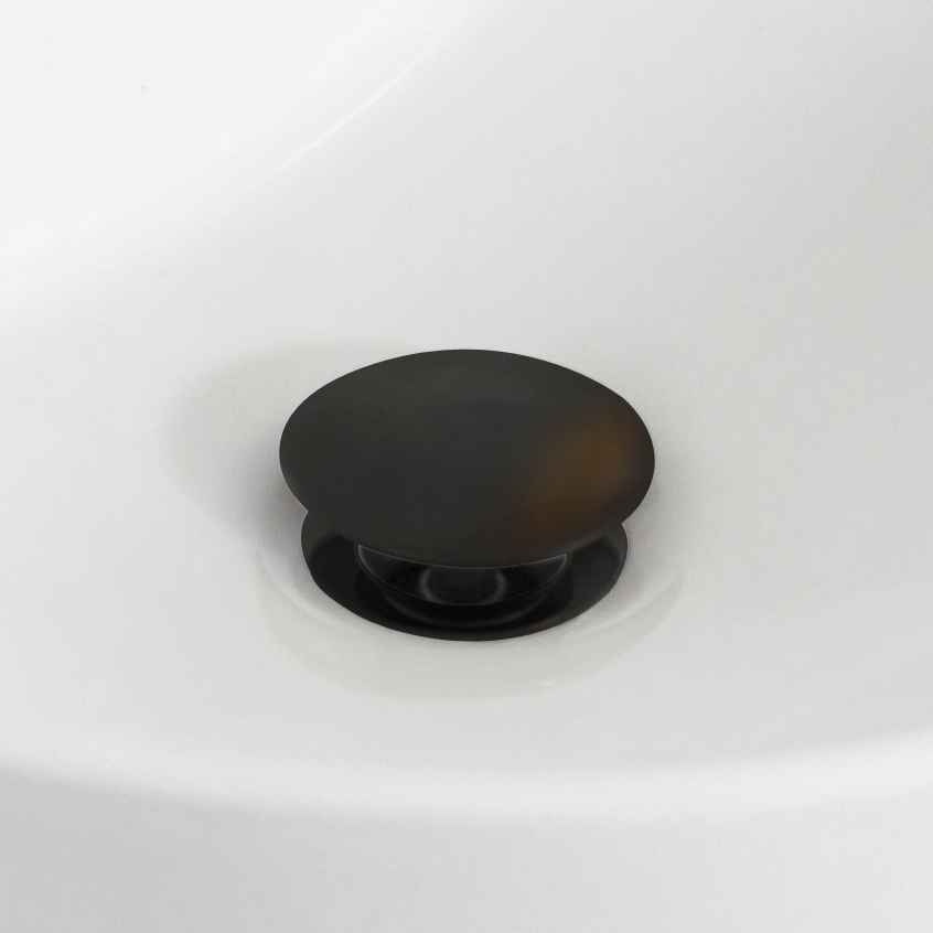 15.25-in. W Round Bathroom Undermount Sink Set In White - Oil Rubbed Bronze Hardware - Overflow Drain Incl.