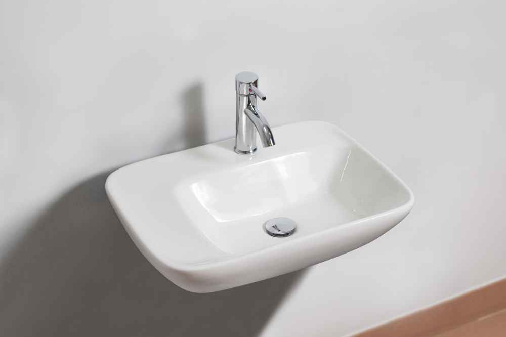 23.5-in. x 17.25-in. Rectangle Bathroom Vessel Sink Set White Enamel Glaze