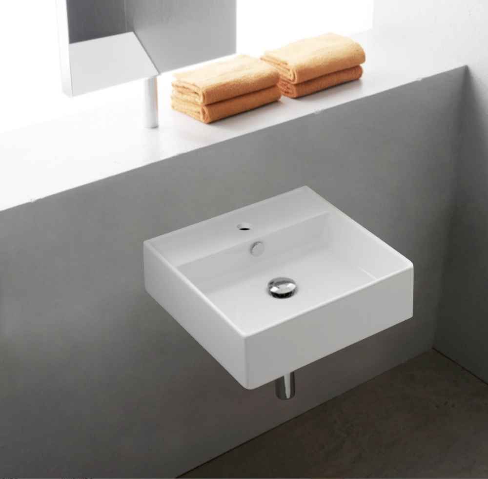 21-in. x 16.5-in. Rectangle Bathroom Vessel Sink Set White Enamel Glaze
