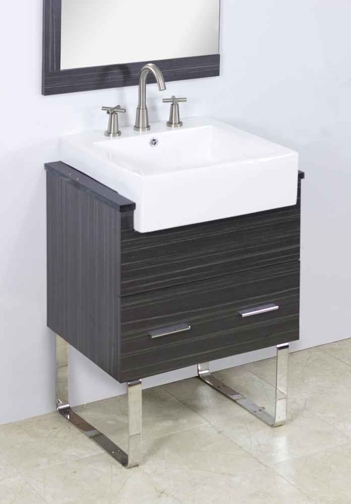 20.25-in. x 19-in. Rectangle Bathroom Vessel Sink Set White Enamel Glaze