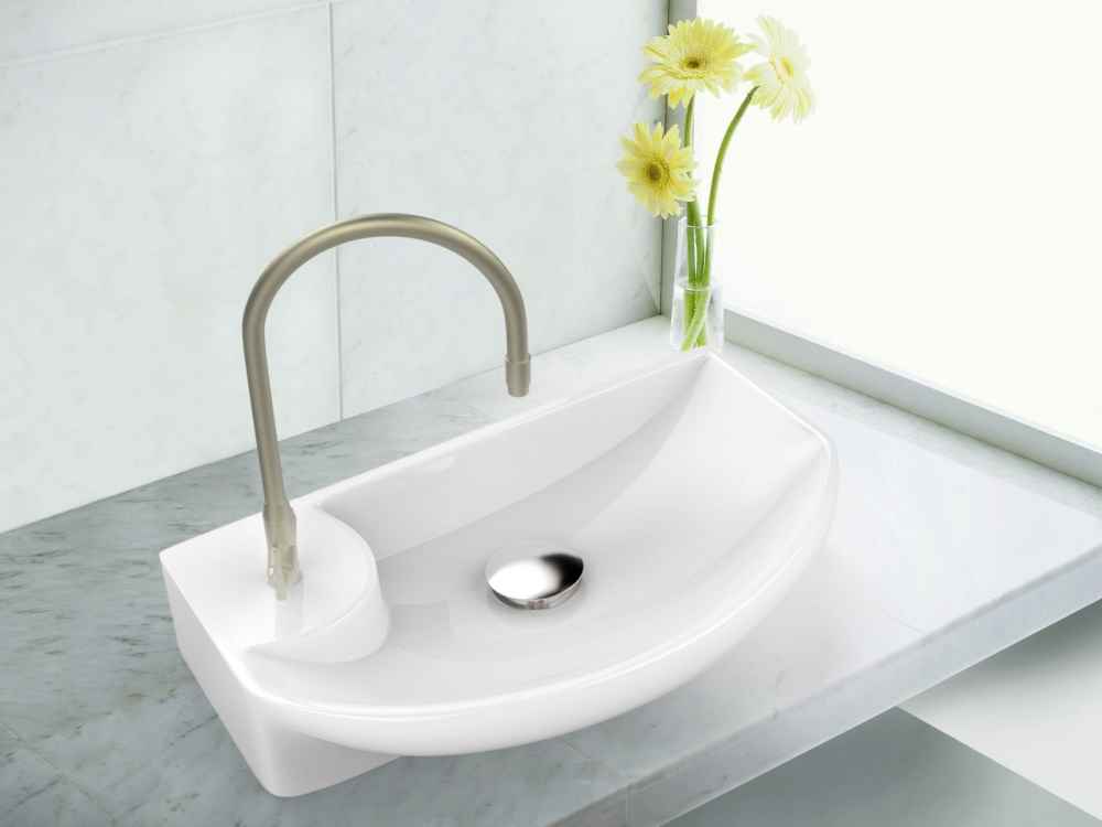 17.75-in. x 8.75-in. Rectangle Bathroom Vessel Sink Set White Enamel Glaze