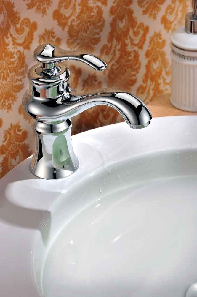 18.1-in. x 18.1-in. Round Bathroom Vessel Sink Set White Enamel Glaze