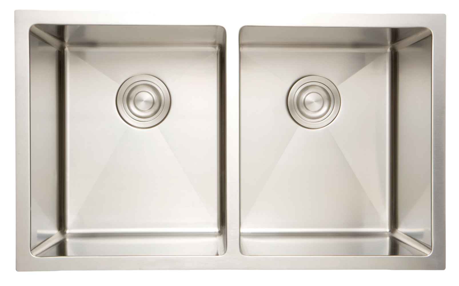 32-in. W CSA Approved Stainless Steel Kitchen Sink With 2 Bowl And 16 Gauge