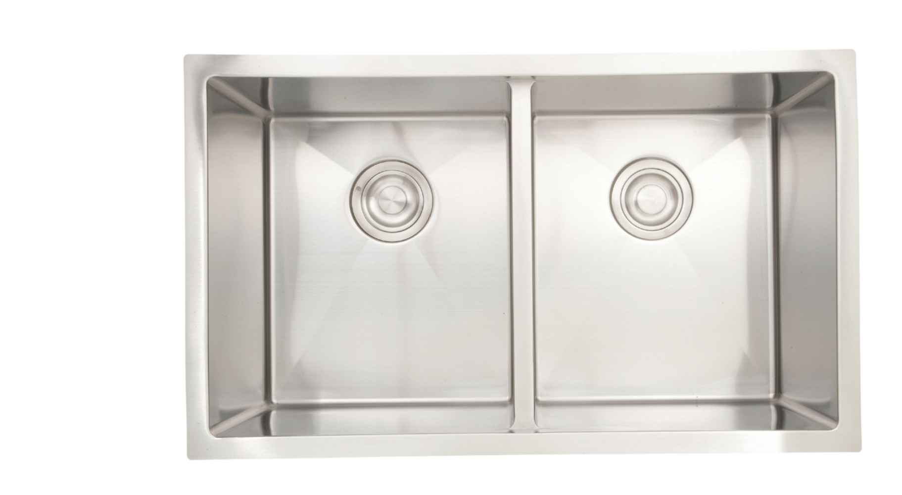 30-in. W CSA Approved Stainless Steel Kitchen Sink With 2 Bowl And 18 Gauge