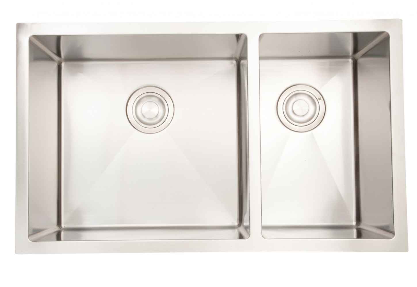 32-in. W CSA Approved Stainless Steel Kitchen Sink With 2 Bowl And 18 Gauge