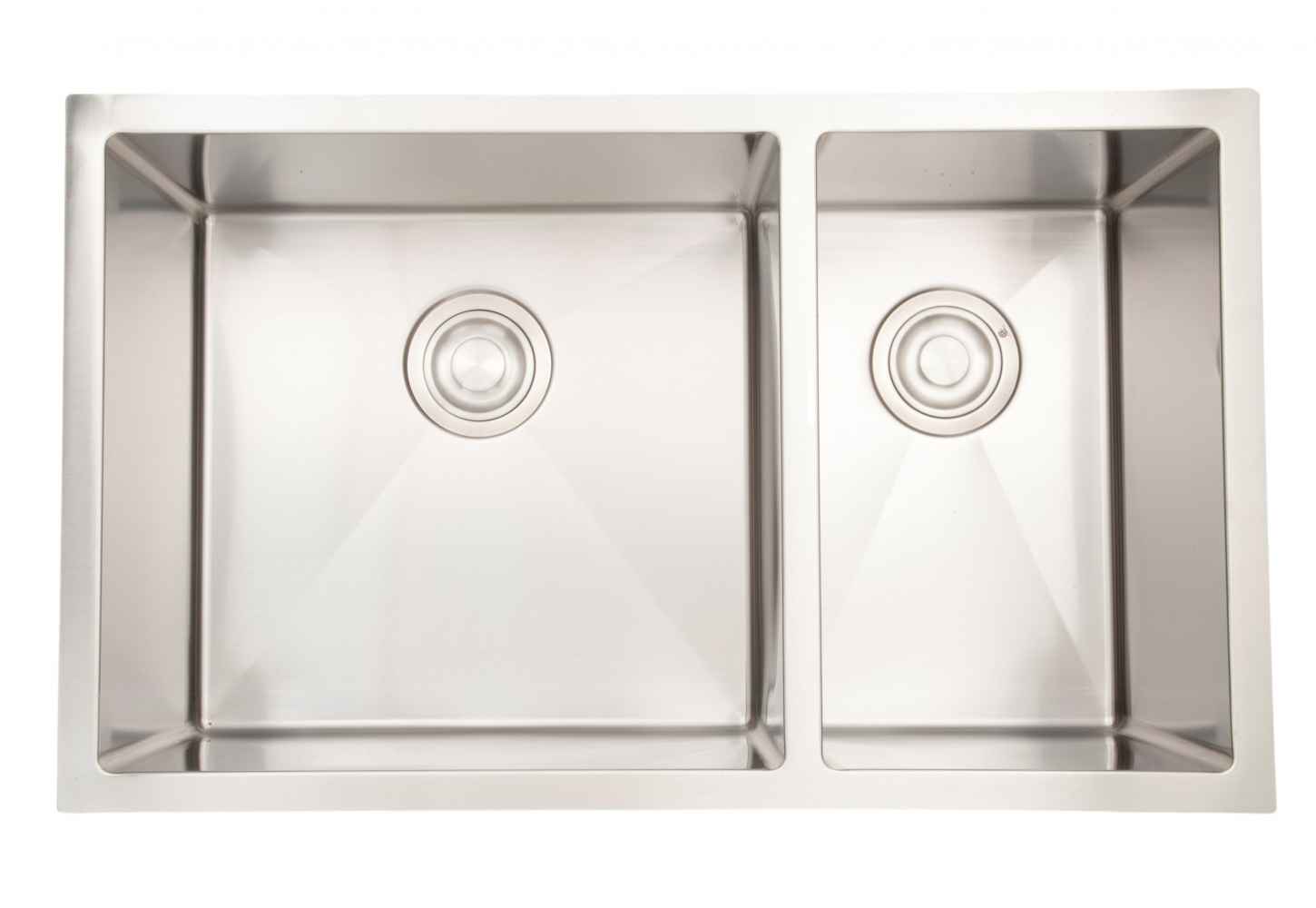 32-in. W CSA Approved Stainless Steel Kitchen Sink With 2 Bowl And 18 Gauge