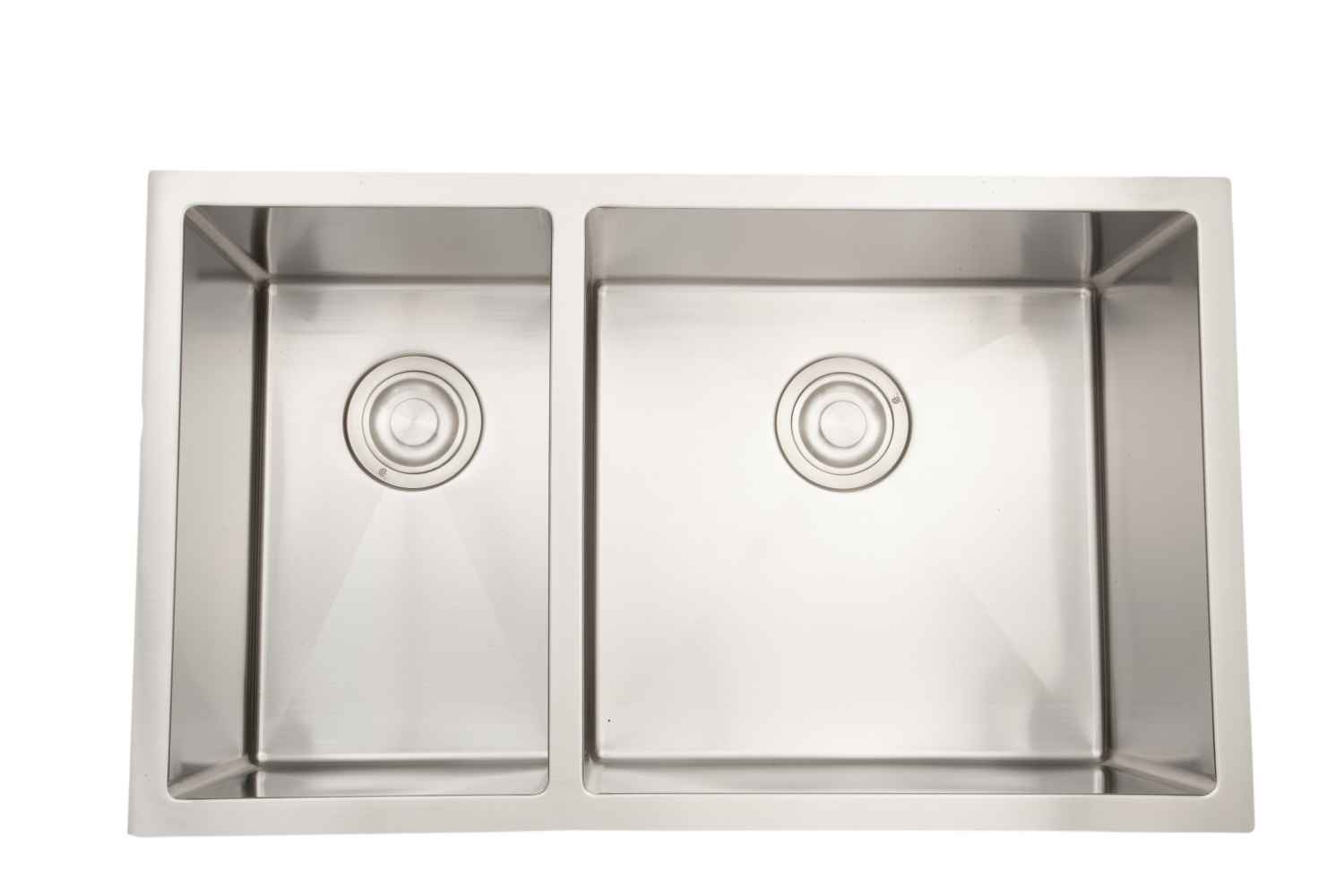 32-in. W CSA Approved Stainless Steel Kitchen Sink With 2 Bowl And 18 Gauge