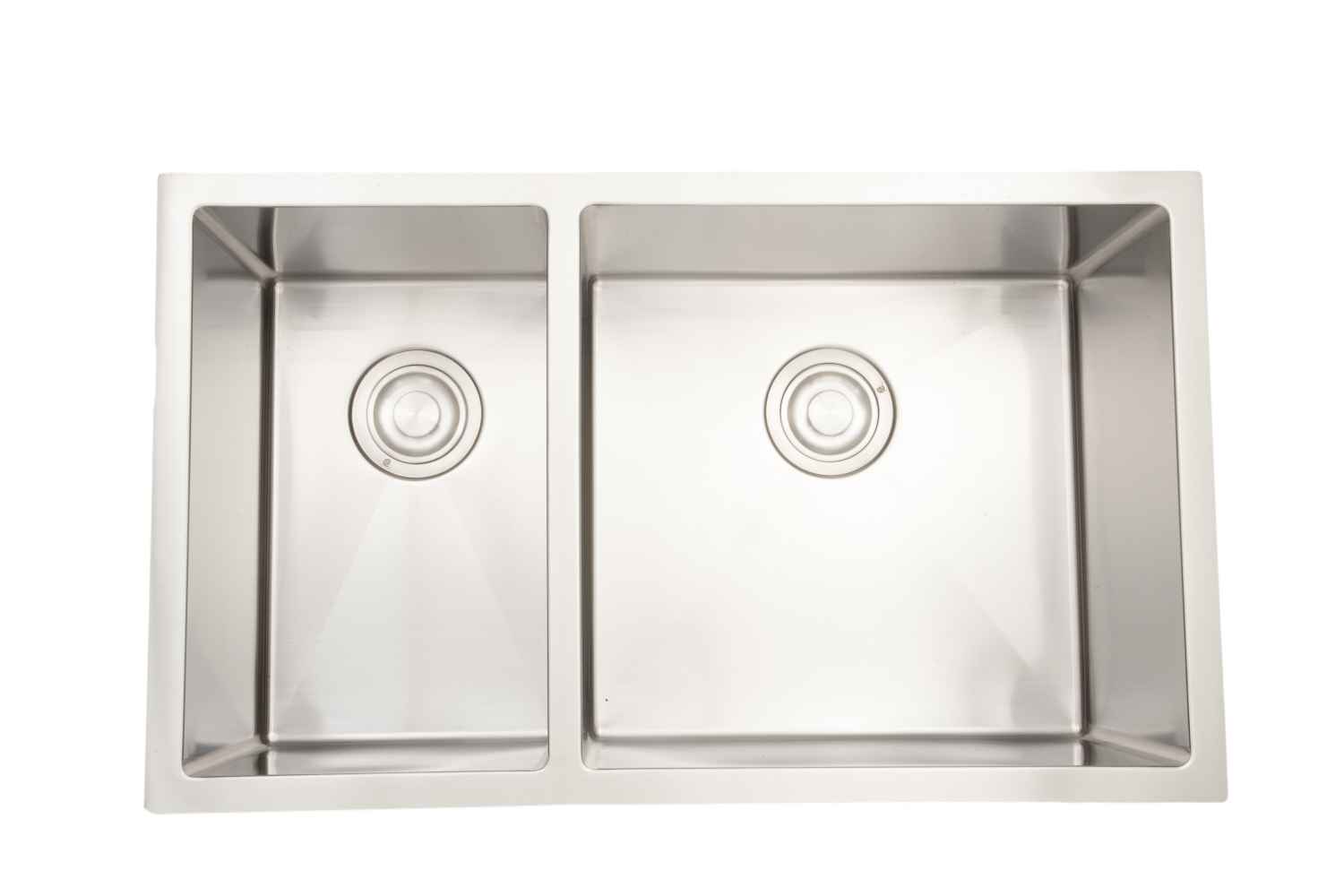 32-in. W CSA Approved Stainless Steel Kitchen Sink With 2 Bowl And 18 Gauge