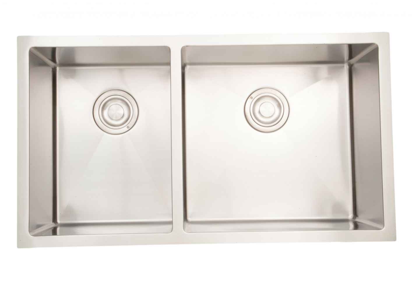 33-in. W CSA Approved Stainless Steel Kitchen Sink With 2 Bowl And 18 Gauge