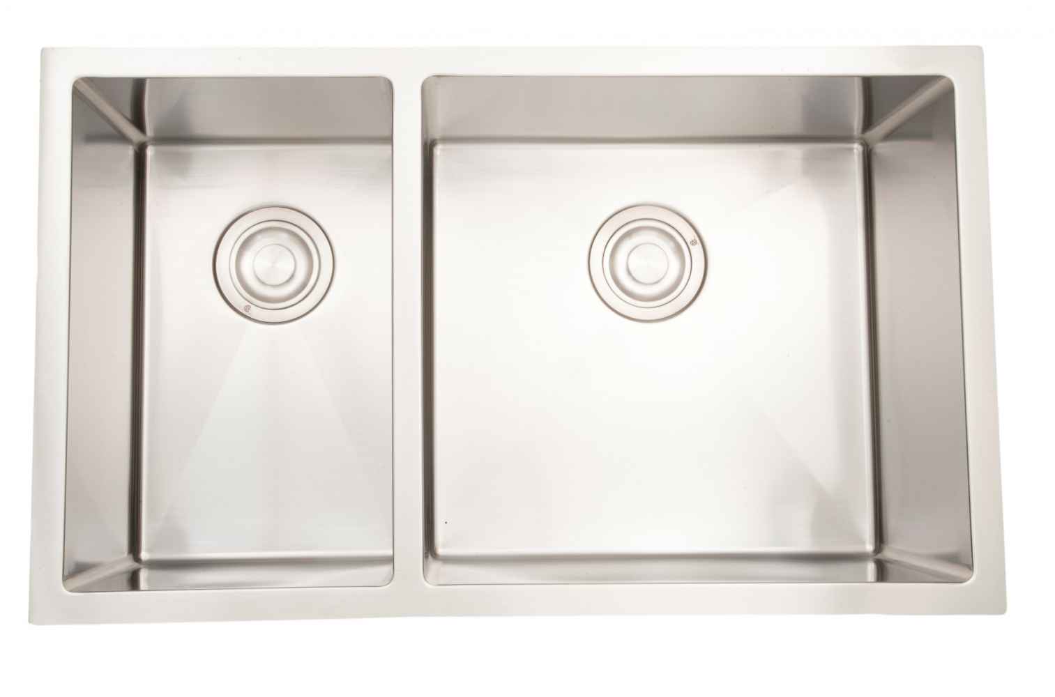 30-in. W CSA Approved Stainless Steel Kitchen Sink With 2 Bowl And 18 Gauge