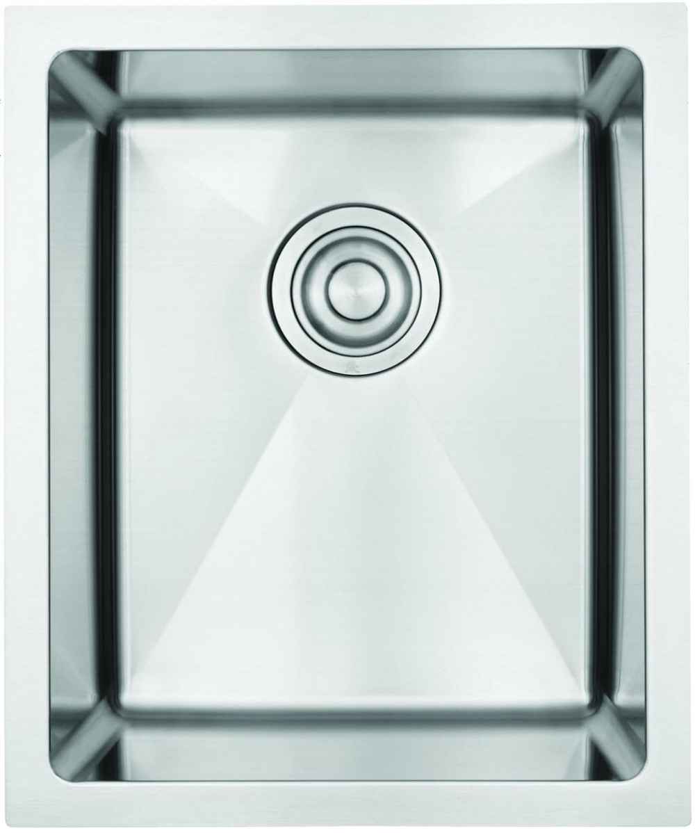 15-in. W CSA Approved Stainless Steel Kitchen Sink With 1 Bowl And 18 Gauge