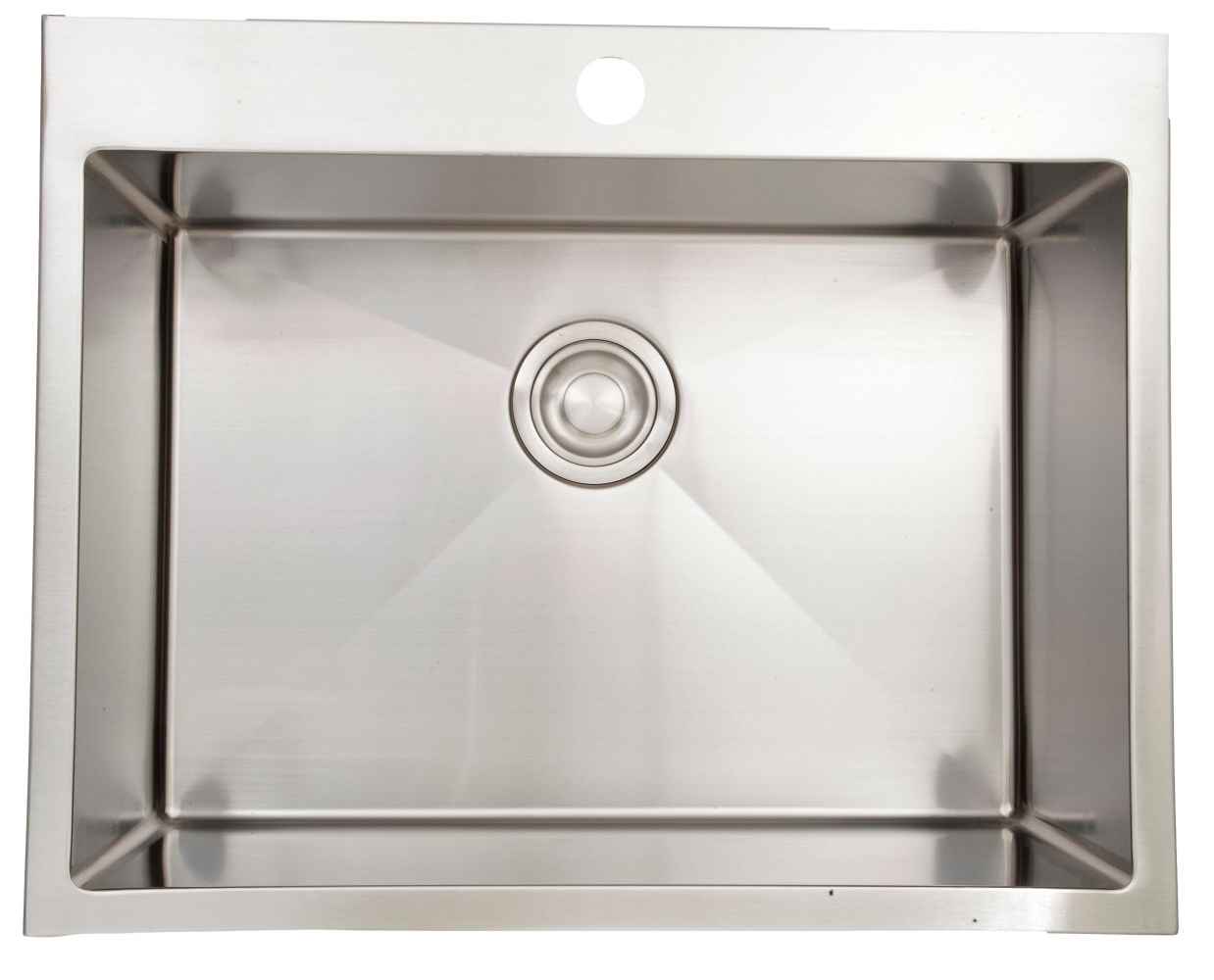 27-in. W CSA Approved Stainless Steel Kitchen Sink With 1 Bowl And 18 Gauge