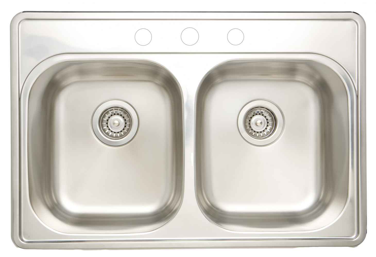 30.5-in. W CSA Approved Stainless Steel Kitchen Sink With 2 Bowl And 18 Gauge