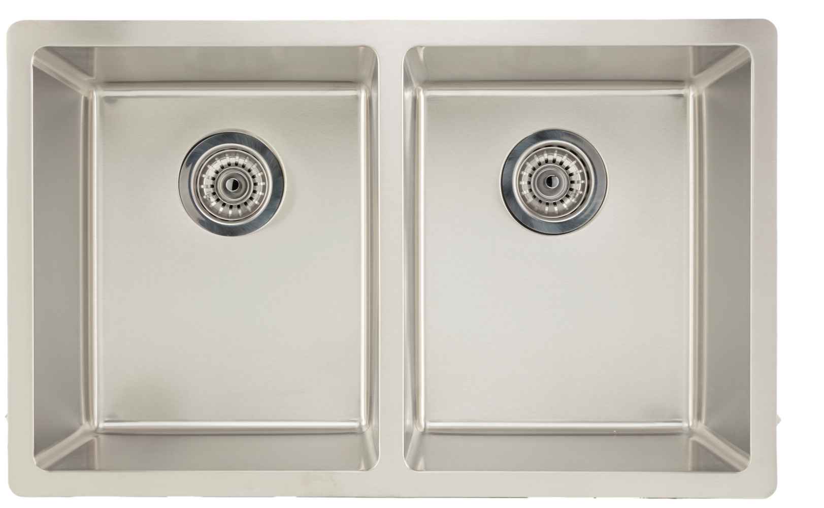 32-in. W CSA Approved Stainless Steel Kitchen Sink With 2 Bowl And 18 Gauge