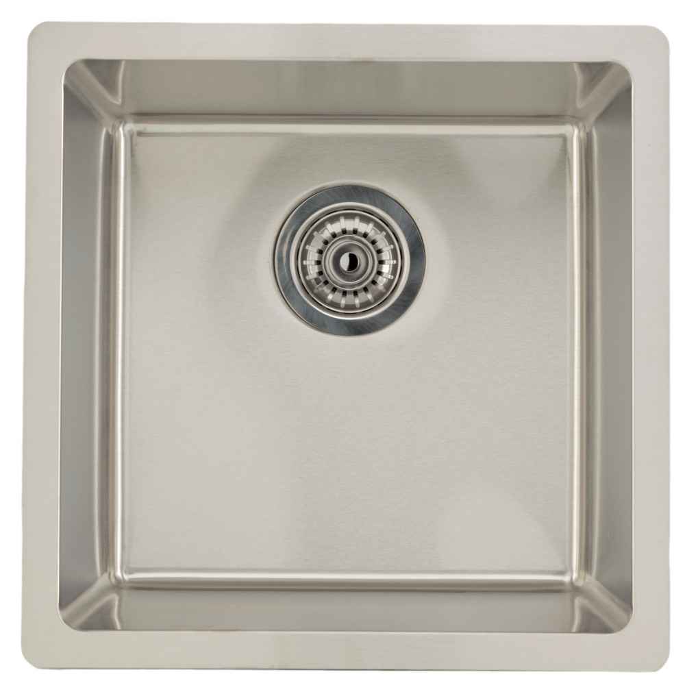 17-in. W CSA Approved Stainless Steel Kitchen Sink With 1 Bowl And 18 Gauge