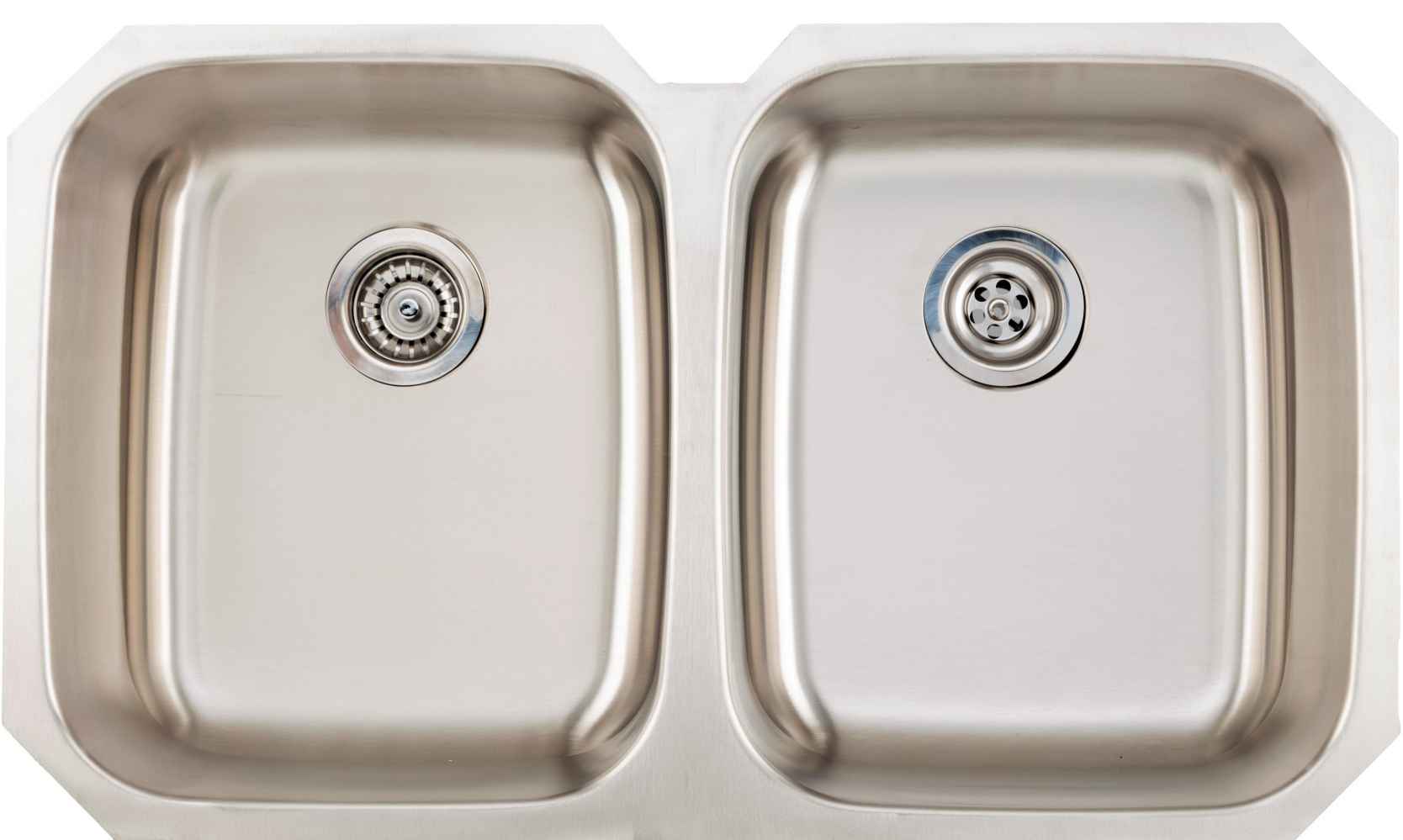 38.625-in. W CSA Approved Stainless Steel Kitchen Sink With 2 Bowl And 18 Gauge