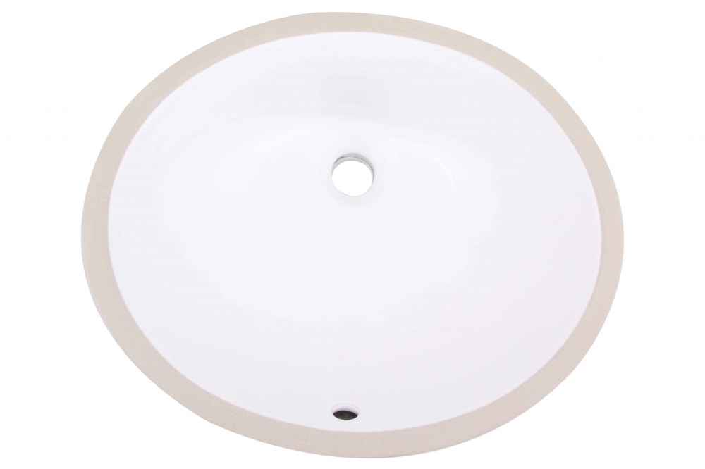 18.125-in. x 15.125-in. Ceramic Bathroom Undermount Sink In White CUPC