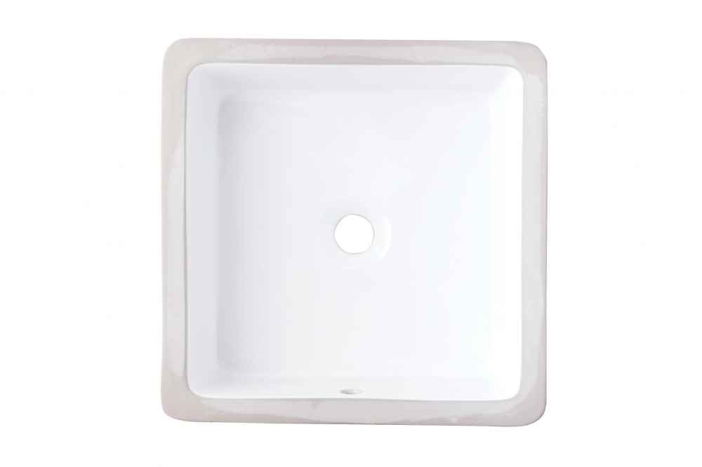 16-in. x 16-in. Ceramic Bathroom Undermount Sink In White CUPC