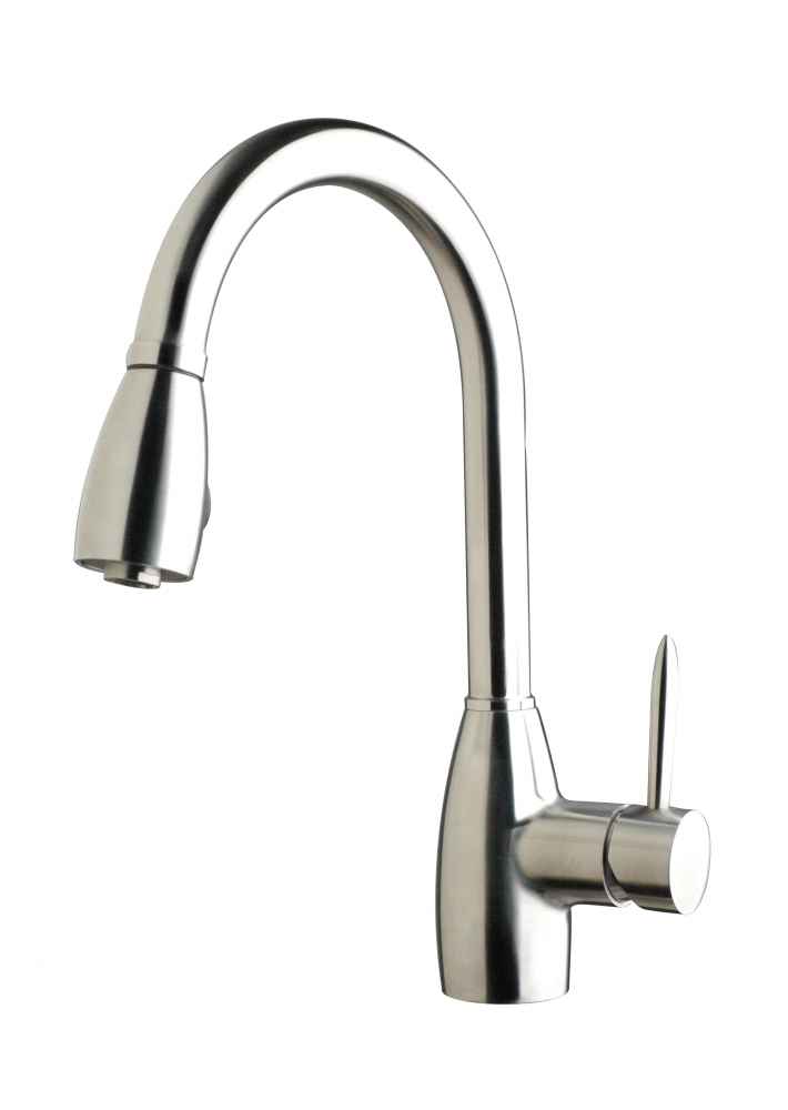1 Hole CUPC Stainless Steel Kitchen Sink Faucet Chrome Stainless Steel