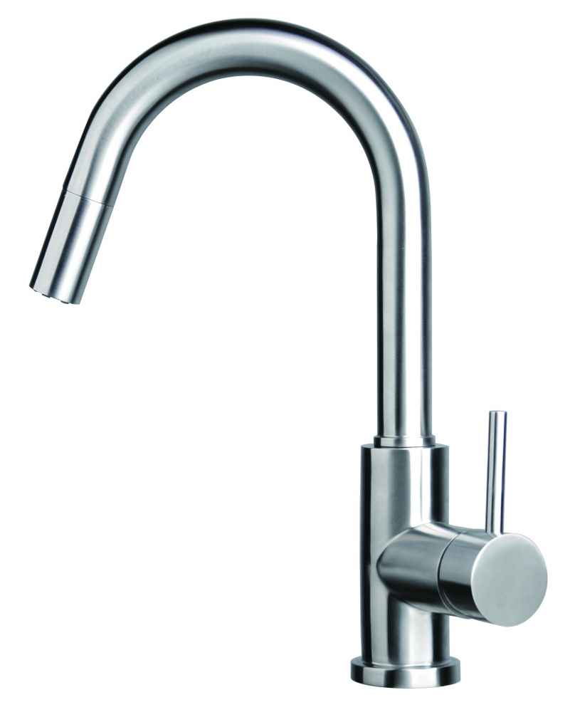 1 Hole CUPC Stainless Steel Kitchen Sink Faucet Chrome Stainless Steel