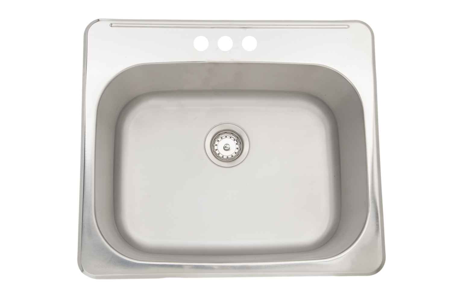 25-in. W CSA Approved Stainless Steel Kitchen Sink With 1 Bowl And 18 Gauge