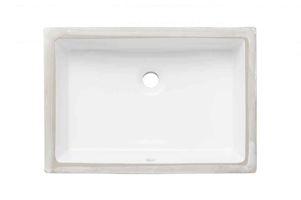20.75-in. x 14.5-in. Ceramic Bathroom Undermount Sink In White CUPC
