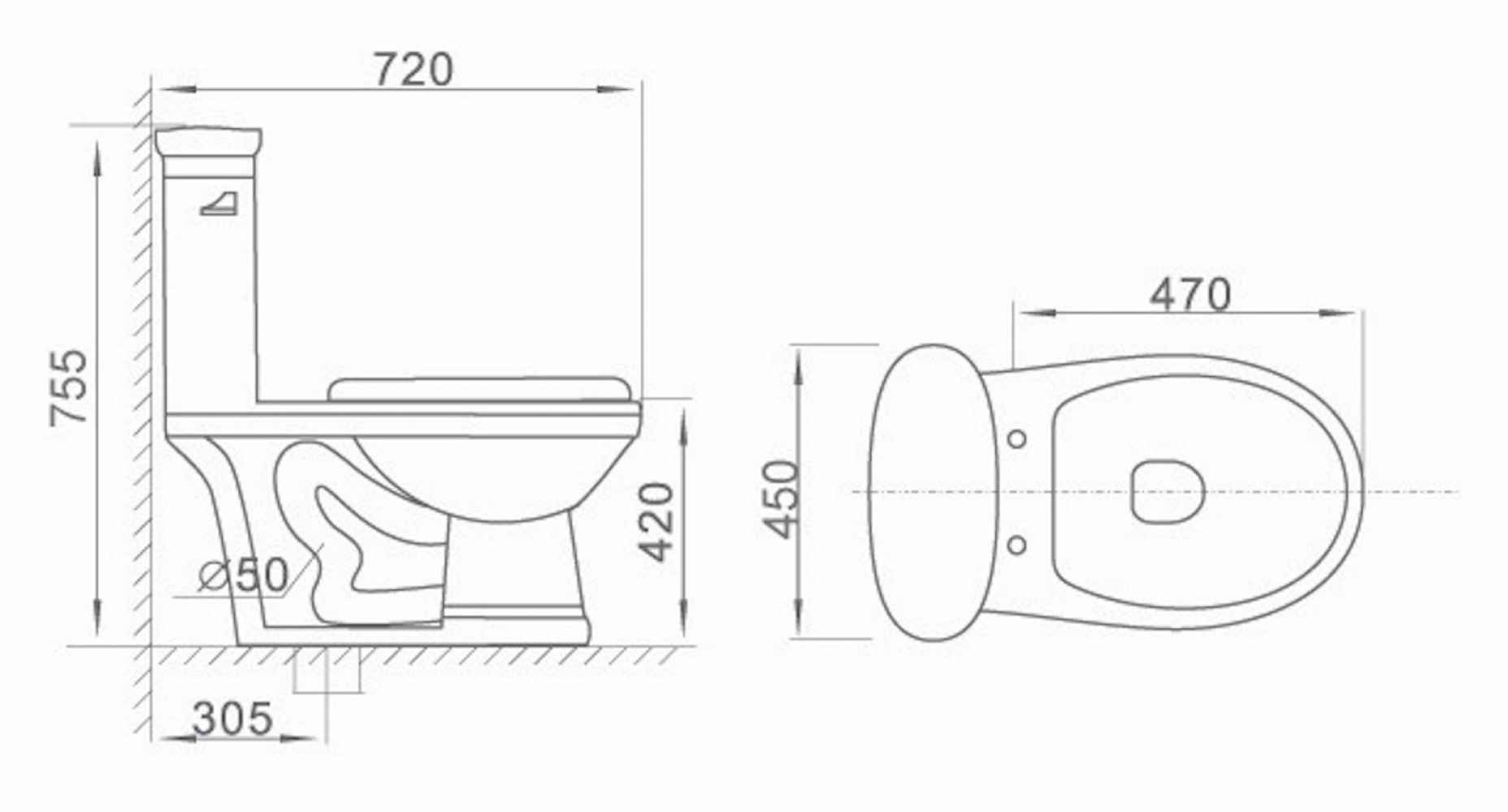 CUPC Certified One Piece Toilet White Single Flush Comfort Height