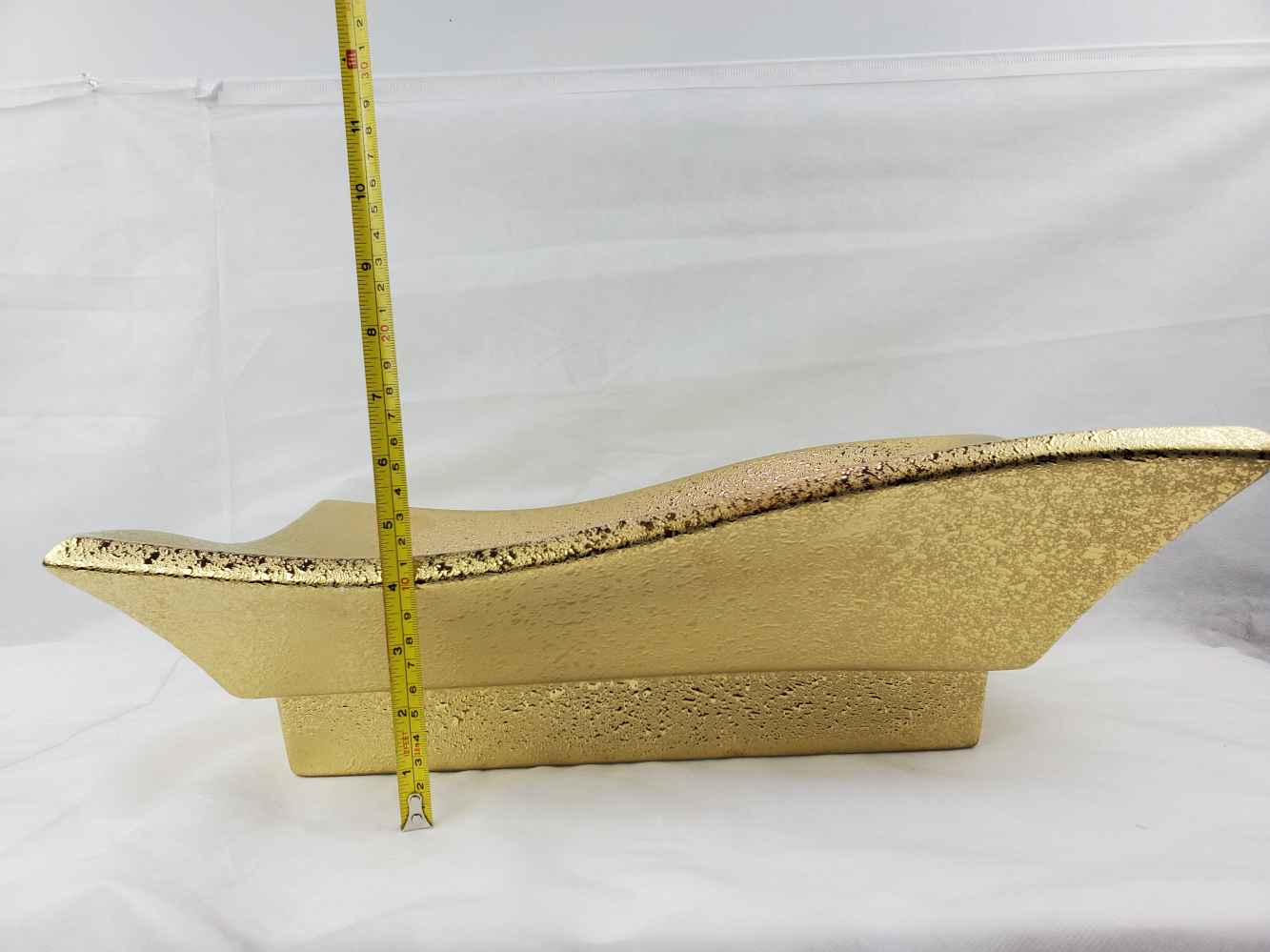20.08-in. x 14.17-in. Rectangle Bathroom Vessel Sink Gold Enamel Glaze