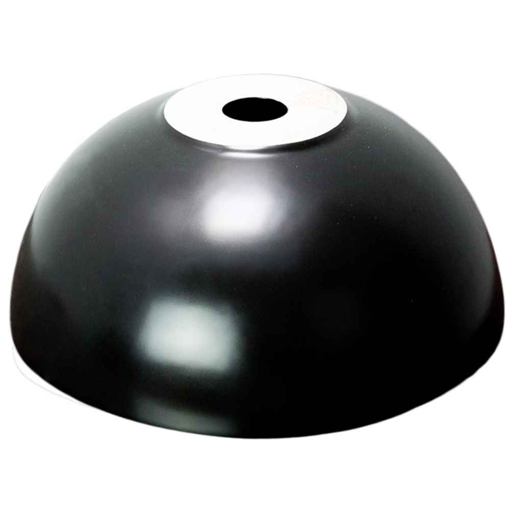 14.09-in. x 14.09-in. Round Bathroom Vessel Sink Black Enamel Glaze