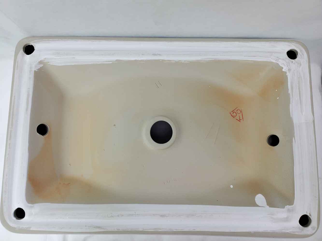 23-in. x 15-in. Rectangle Bathroom Vessel Sink White Enamel Glaze
