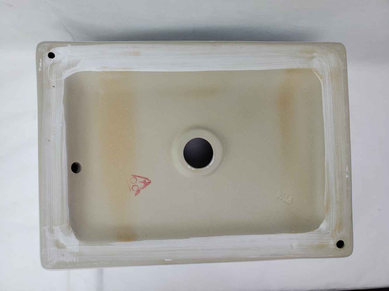18.5-in. x 13-in. Rectangle Bathroom Vessel Sink White Enamel Glaze