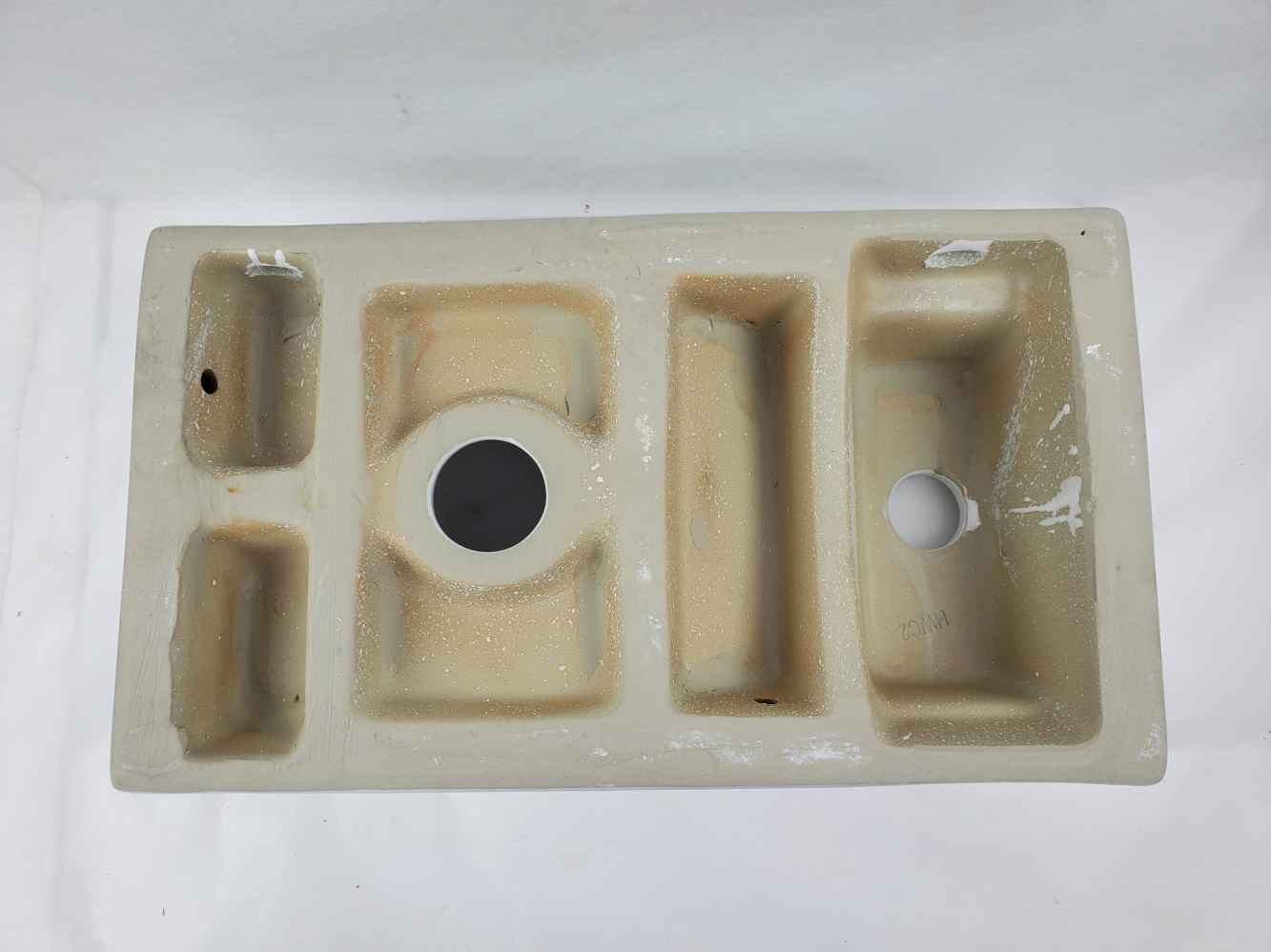 16.3 x 8.7 in White Rectangle Ceramic Bathroom Vessel Sink