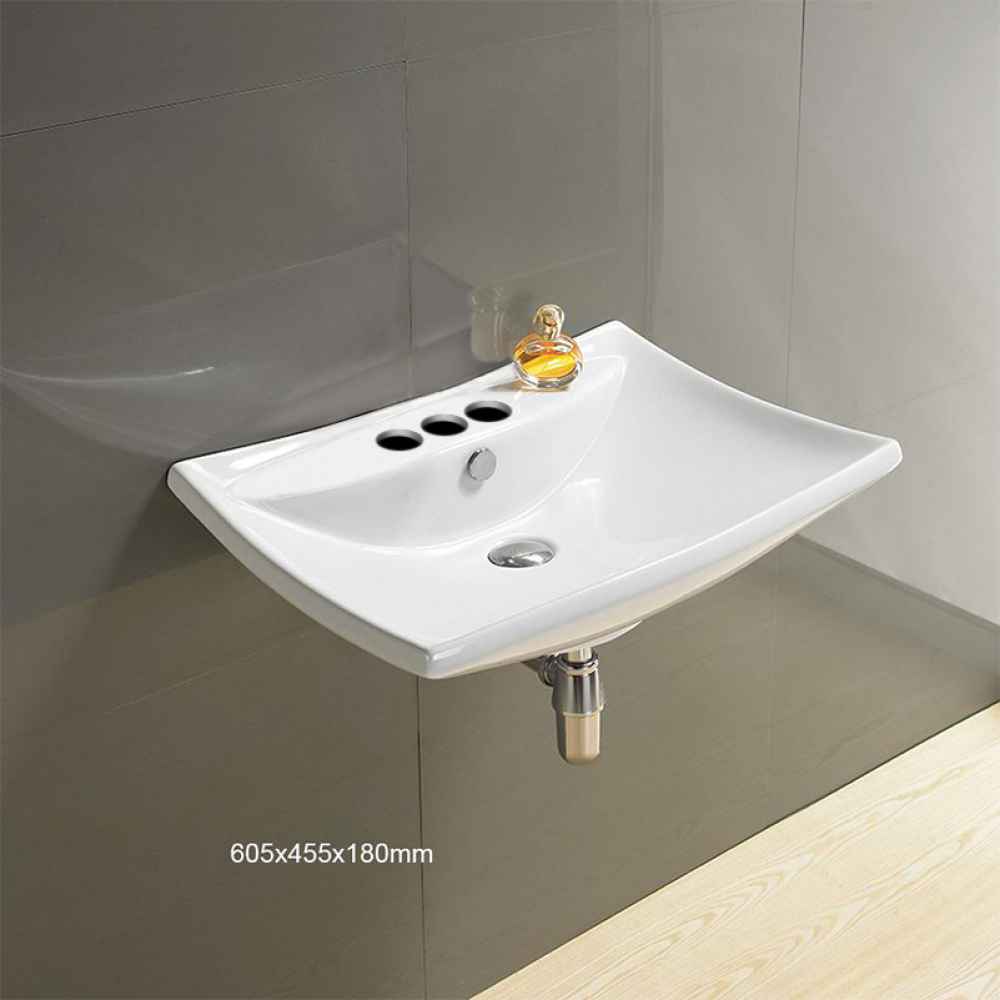 23.8-in. x 17.9-in. Rectangle Bathroom Vessel Sink White Enamel Glaze