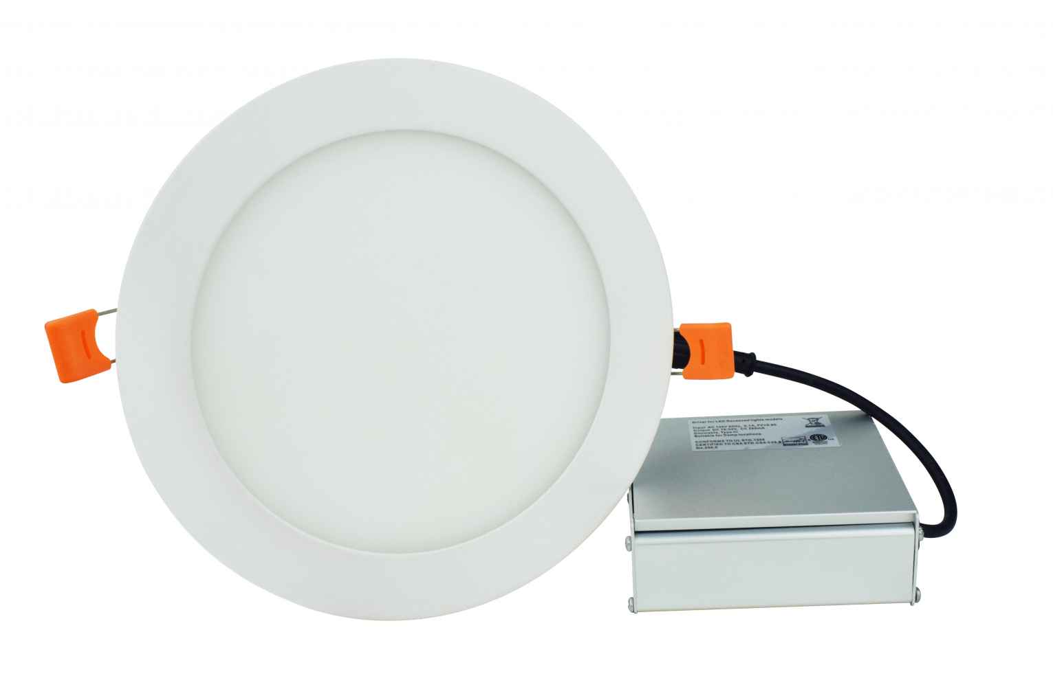 4-in. W Round Aluminum Semi-Recessed Pot Light In White Color