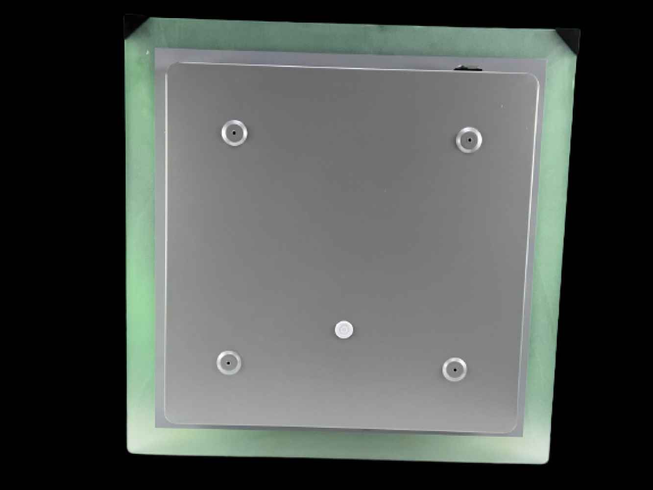 24-in. W Square Aluminum Wall Mount LED Backlit Mirror In Aluminum Color