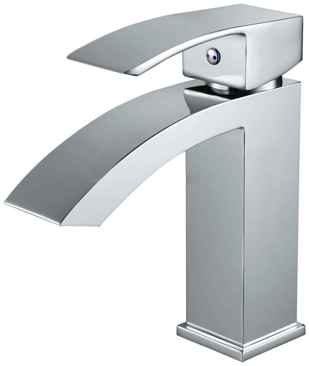 1 Hole CUPC Chrome Bathroom Sink Faucet Chrome Lead Free Brass