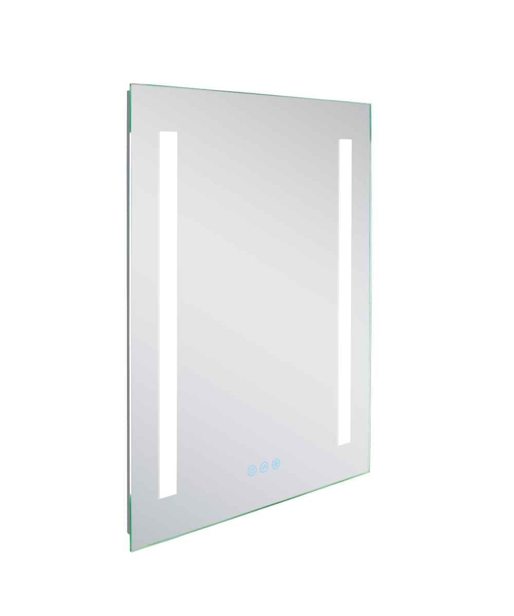 20-in. W Rectangle Aluminum Wall Mount LED Backlit Mirror In Aluminum Color