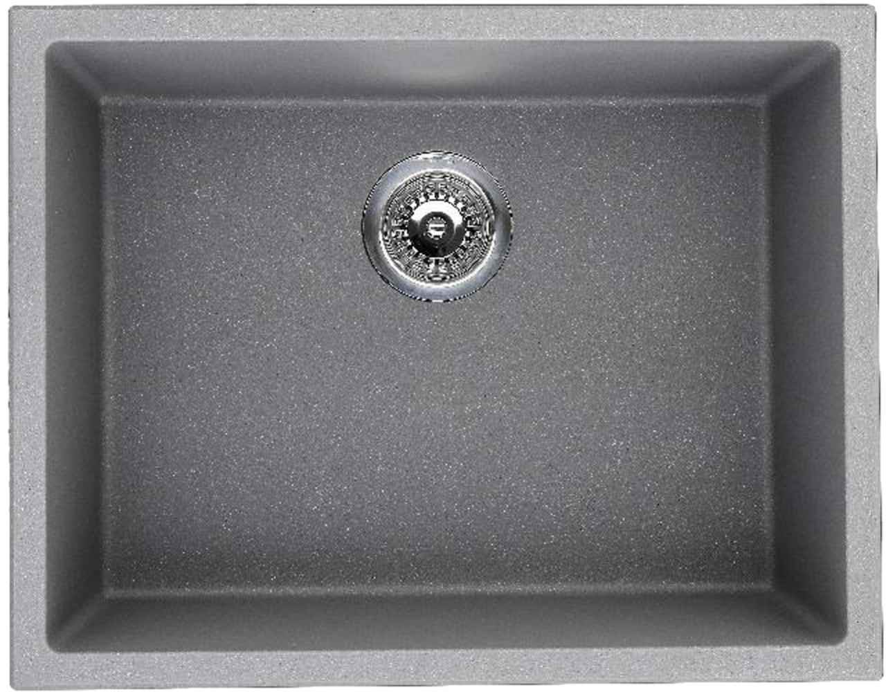 23-in. W CSA Approved Black Granite Composite Kitchen Sink With 1 Bowl
