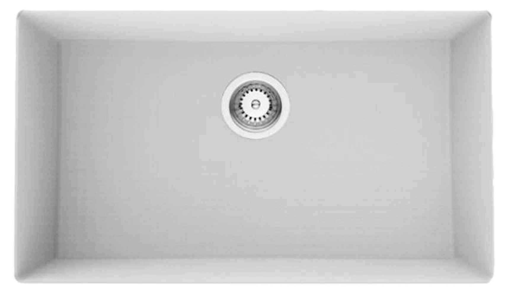 30-in. W CSA Approved White Granite Composite Kitchen Sink With 1 Bowl